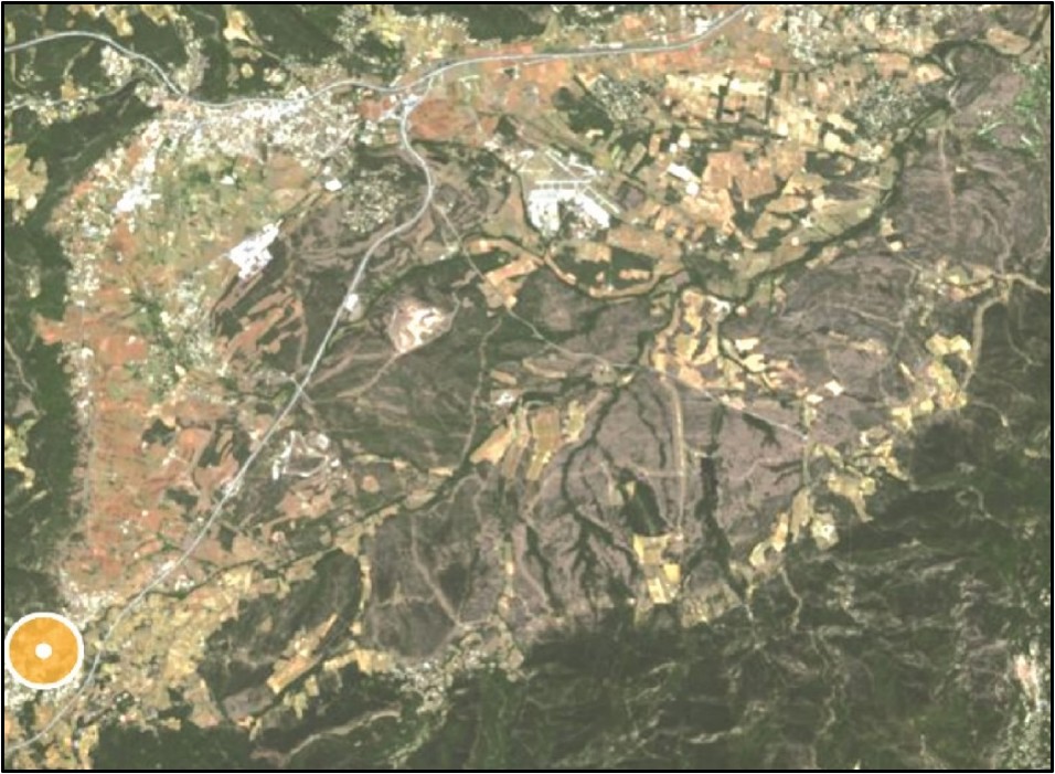 Vue aérienne de la Plaine des Maures