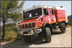 Véhicule pompier Feu de Forêt