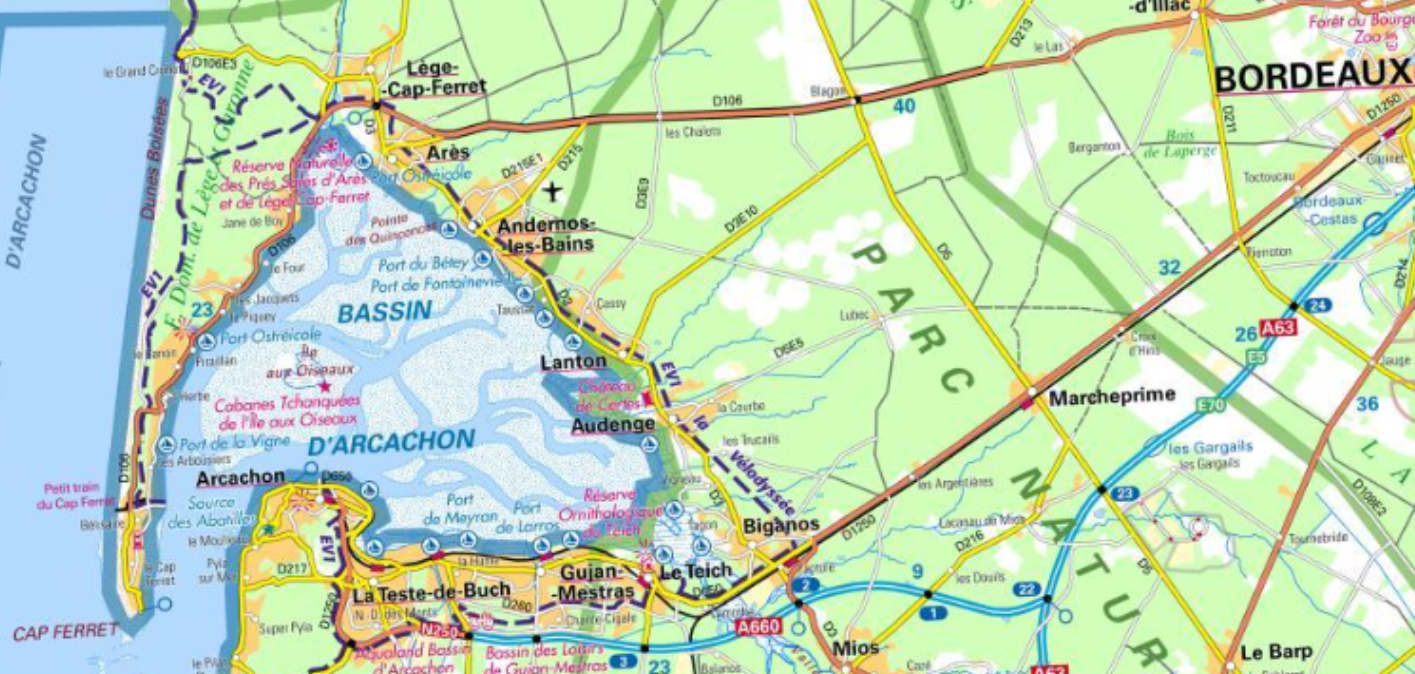 La RD106, seule route pour évacuer la presqu'île