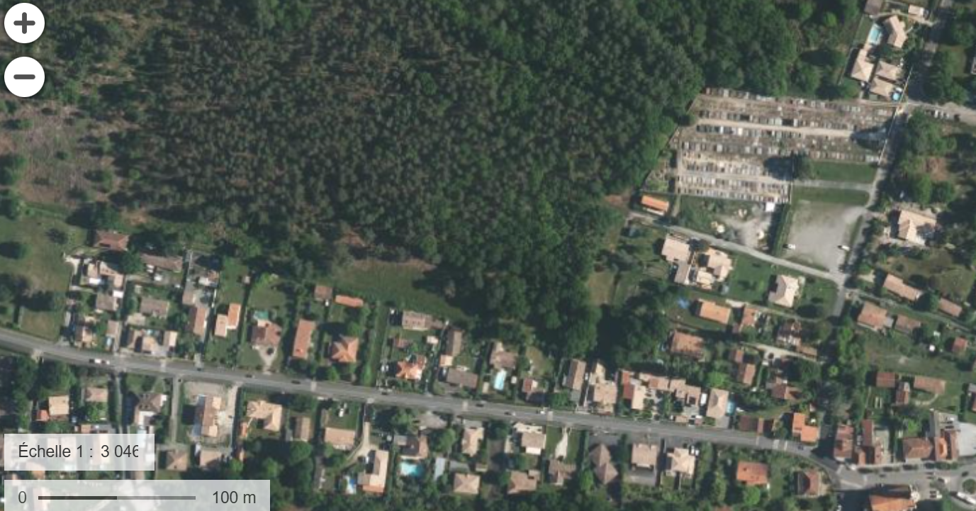Le Porge : gros plan sur les villas du nord-ouest (vue aérienne)