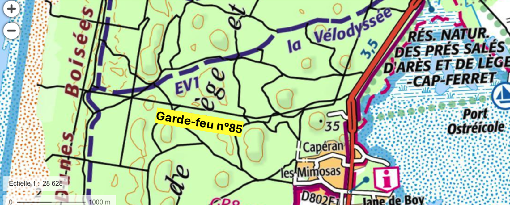 Le garde-feu n°85 pour protéger la presqu-île