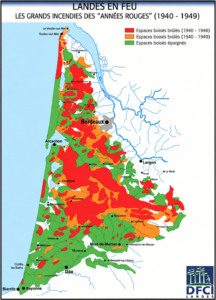 1940-1949 : les Landes en feu