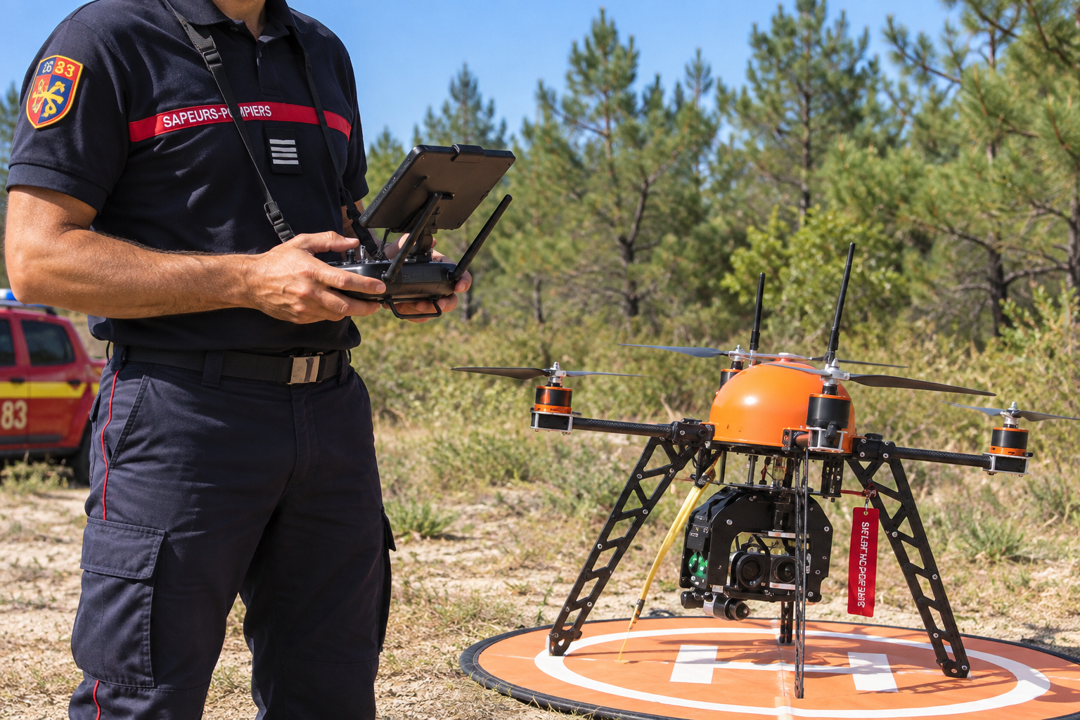 Surveillance et survol de sinistre à l'aide de drones