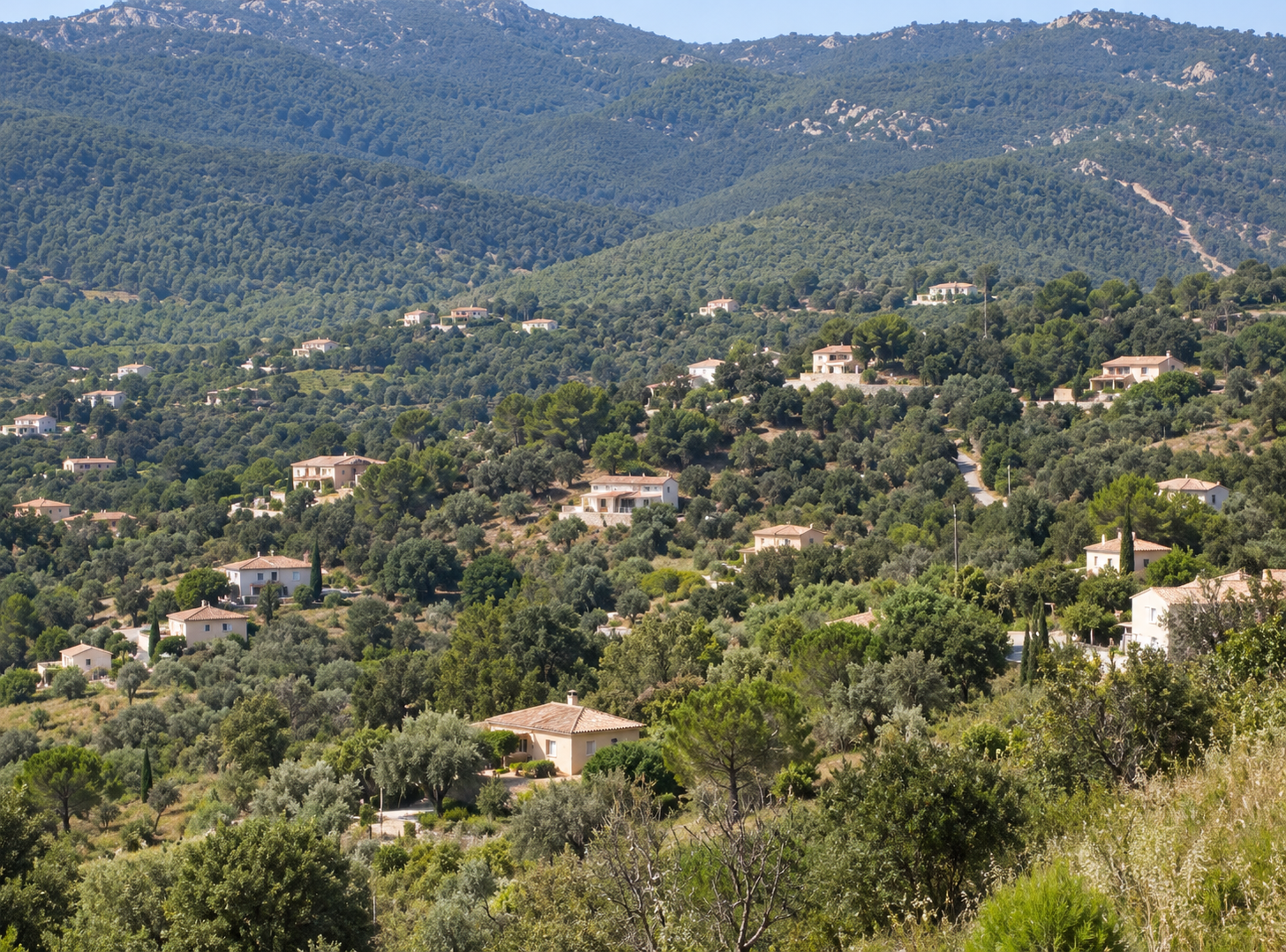 Habitat diffus en forêt (mitage)